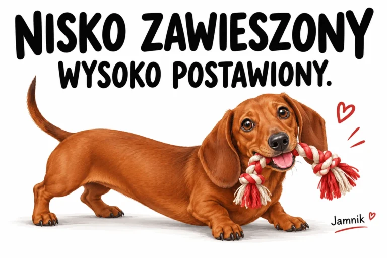 NISKO ZAWIESZONY — WYSOKO POSTAWIONY. | tabliczka Bogler 30 × 20 cm