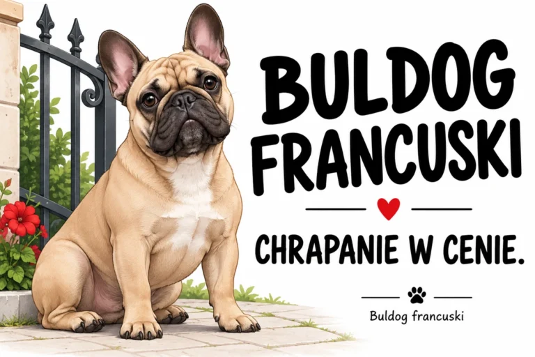 BULDOG FRANCUSKI — CHRAPANIE W CENIE. | tabliczka Bogler 30 × 20 cm