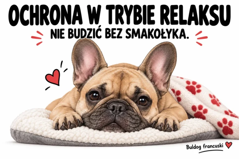OCHRONA W TRYBIE RELAKSU — NIE BUDZIĆ BEZ SMAKOŁYKA. | tabliczka Bogler 30 × 20 cm