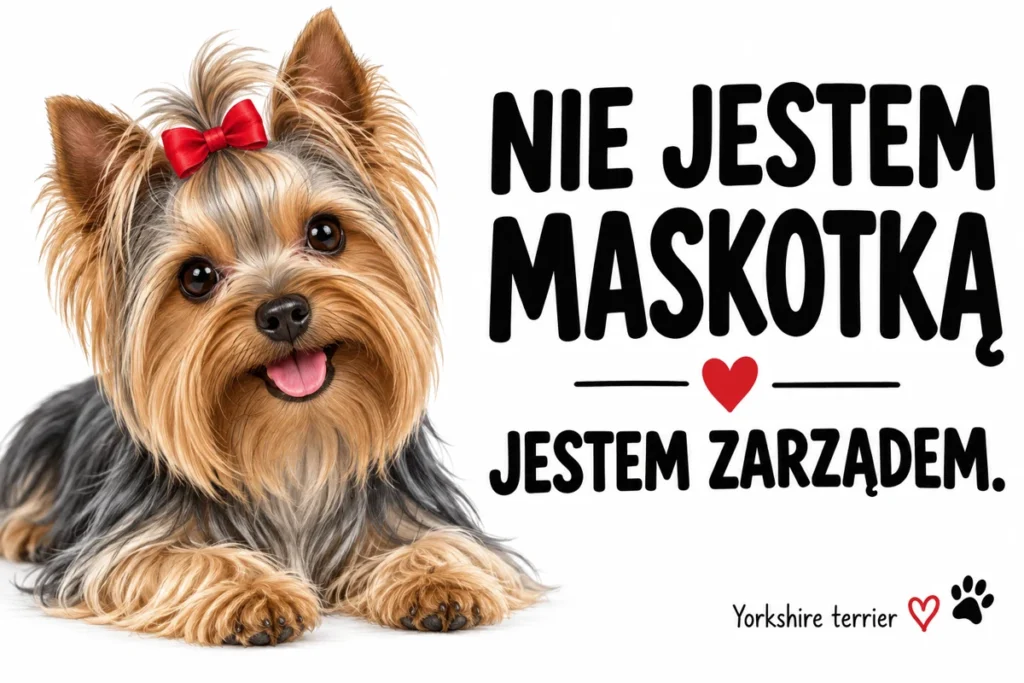 NIE JESTEM MASKOTKĄ — JESTEM ZARZĄDEM. | tabliczka Bogler 30 × 20 cm