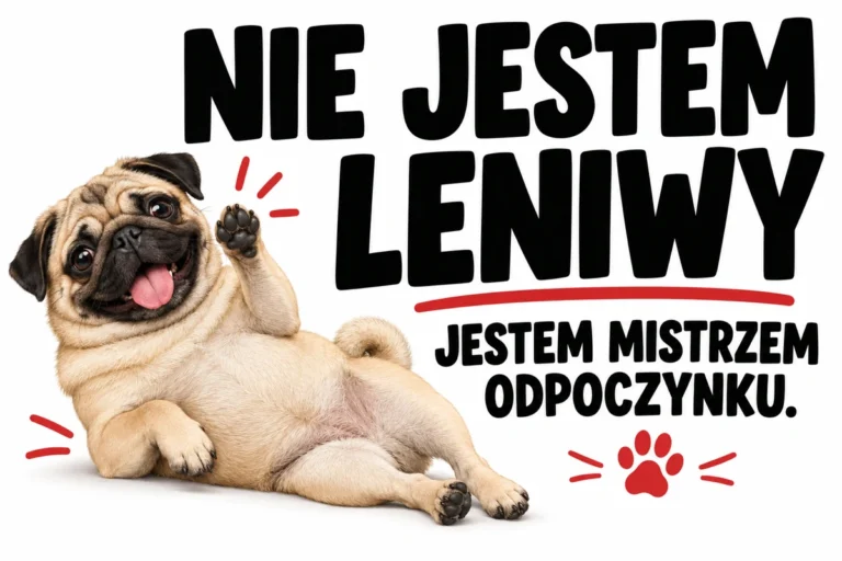NIE JESTEM LENIWY — JESTEM MISTRZEM ODPOCZYNKU. | tabliczka Bogler 30 × 20 cm