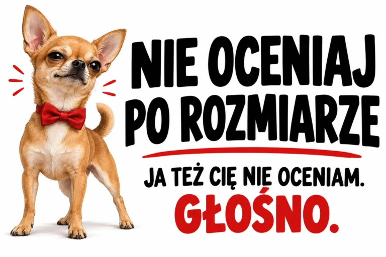NIE OCENIAJ PO ROZMIARZE — JA TEŻ CIĘ NIE OCENIAM. GŁOŚNO. | tabliczka Bogler 30 × 20 cm
