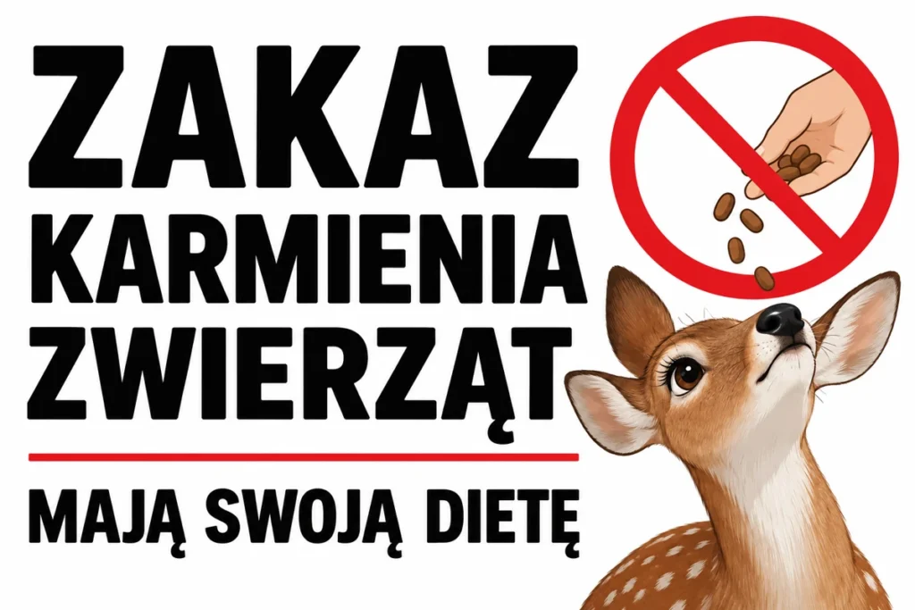 ZAKAZ KARMIENIA ZWIERZĄT — MAJĄ SWOJĄ DIETĘ | tabliczka Bogler 30 × 20 cm