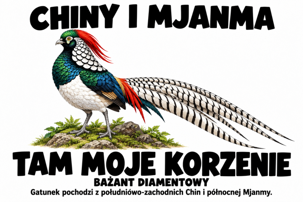 Bażant diamentowy — CHINY I MJANMA