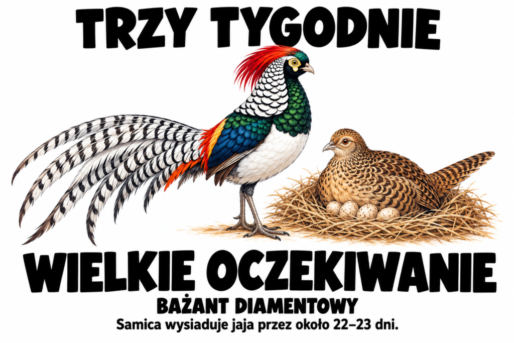 Bażant diamentowy — TRZY TYGODNIE