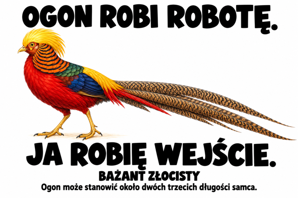 Bażant złocisty — OGON ROBI ROBOTĘ