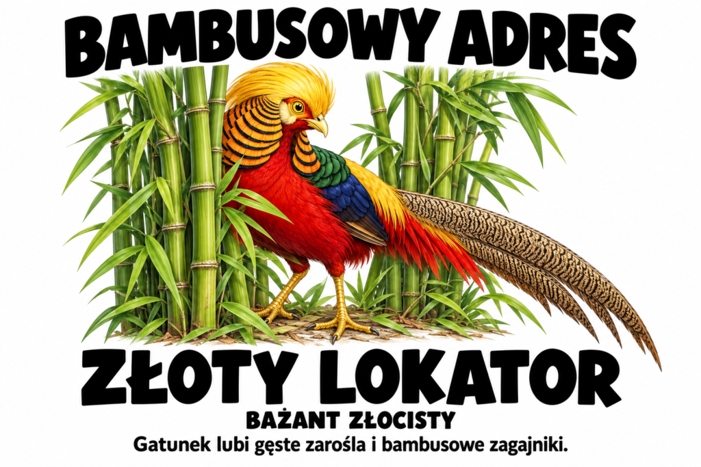 Bażant złocisty — BAMBUSOWY ADRES