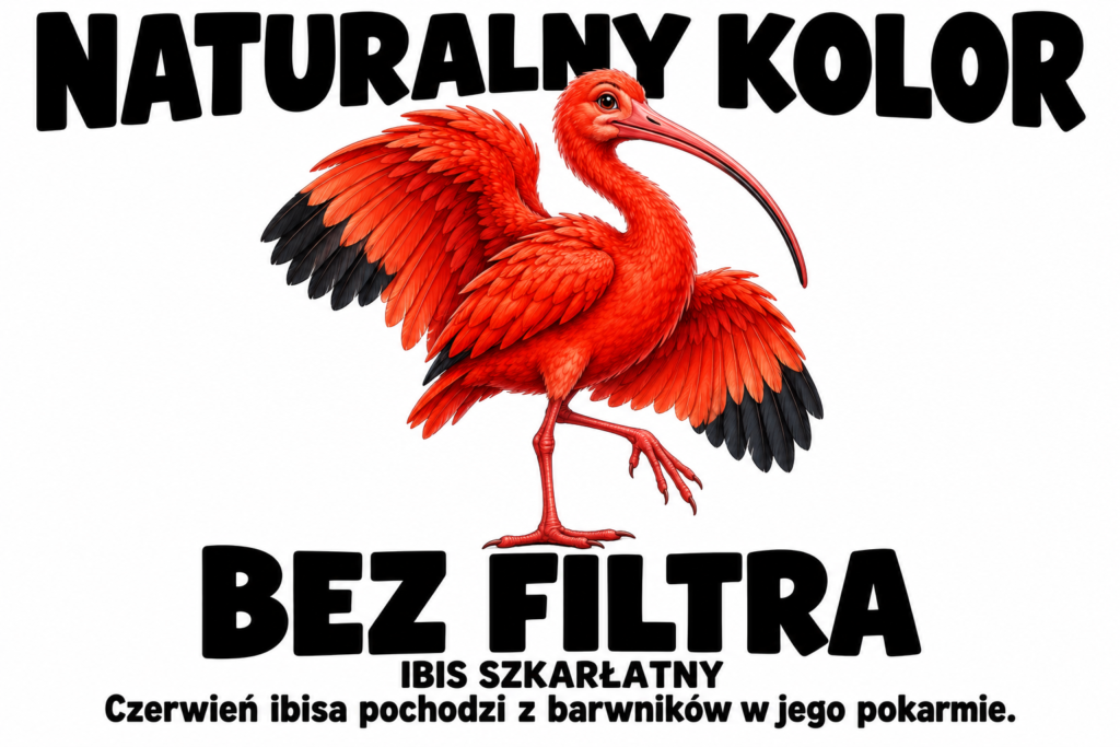 Ibis szkarłatny — NATURALNY KOLOR