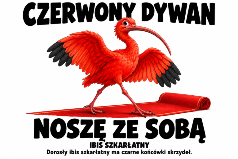 Ibis szkarłatny — CZERWONY DYWAN
