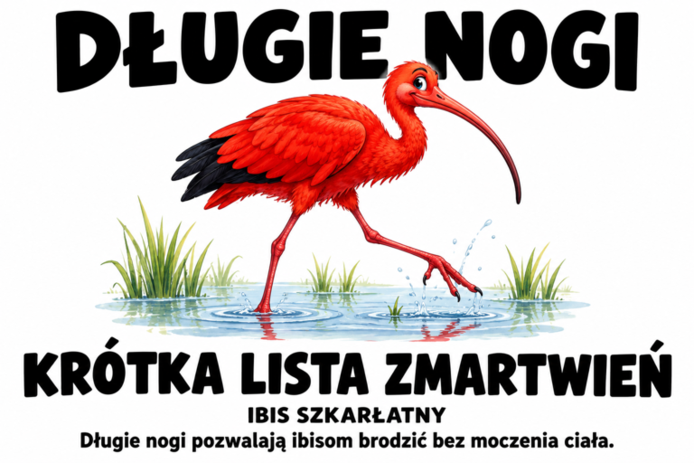 Ibis szkarłatny — DŁUGIE NOGI