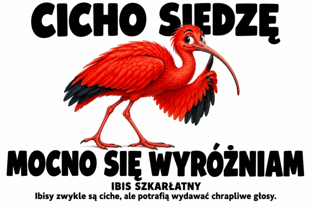 Ibis szkarłatny — CICHO SIEDZĘ