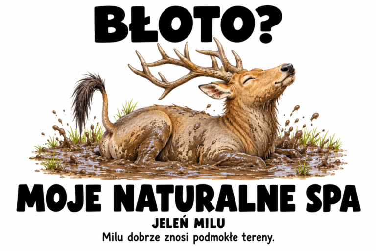 Jeleń milu — BŁOTO?