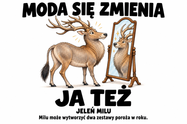 Jeleń milu — MODA SIĘ ZMIENIA