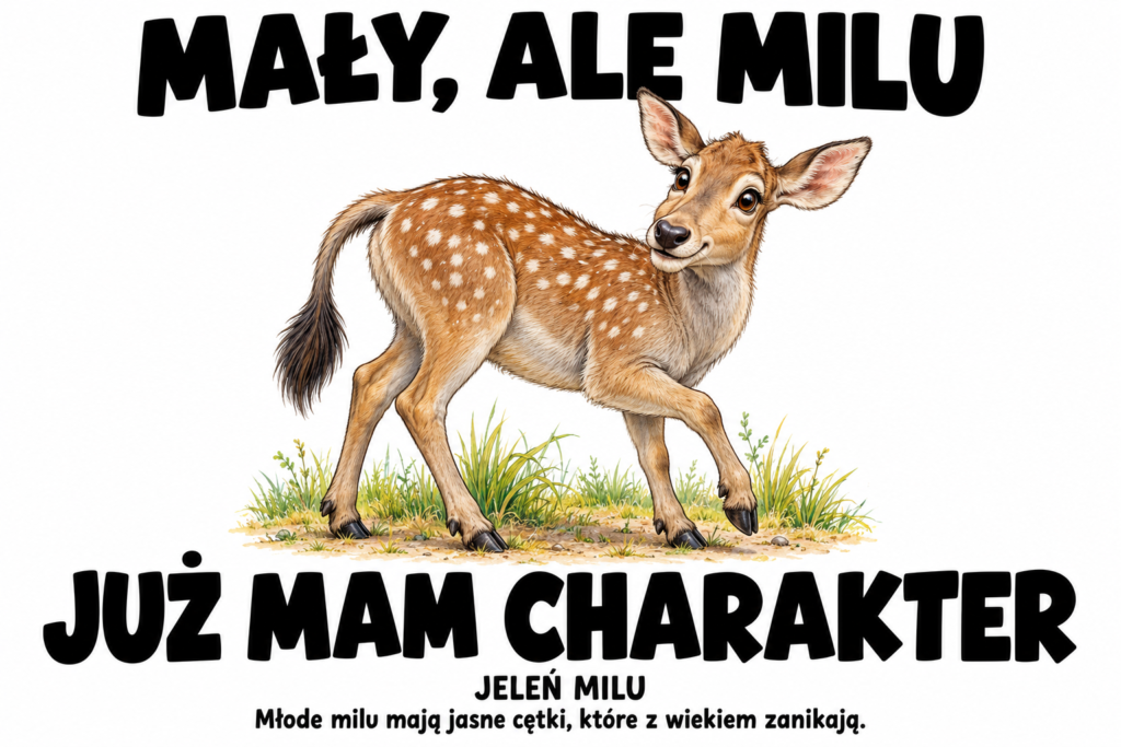 Jeleń milu — MAŁY, ALE MILU