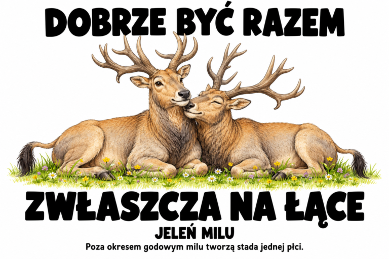 Jeleń milu — DOBRZE BYĆ RAZEM
