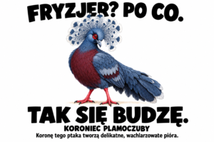 Koroniec plamoczuby — FRYZJER? PO CO
