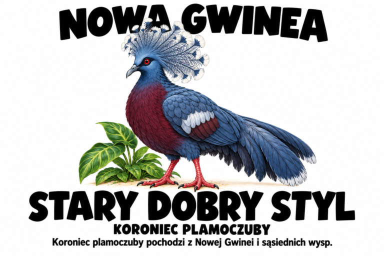 Koroniec plamoczuby — NOWA GWINEA