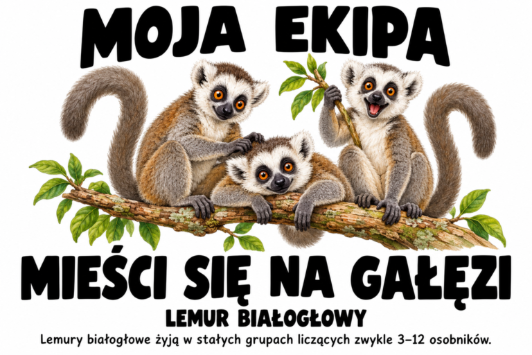 Lemur białogłowy — MOJA EKIPA