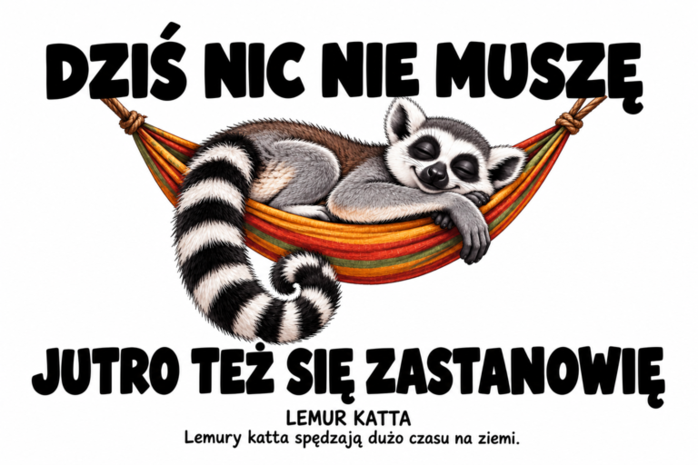 Lemur katta — DZIŚ NIC NIE MUSZĘ