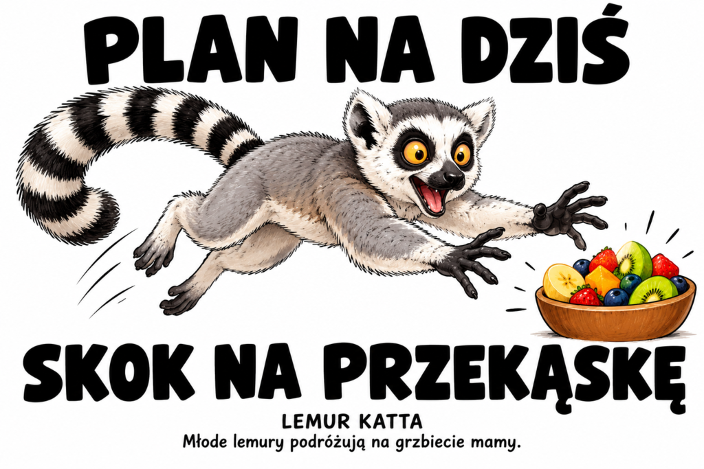 Lemur katta — PLAN NA DZIŚ