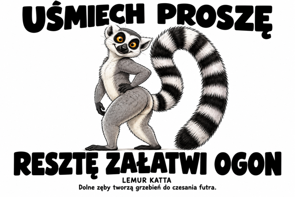 Lemur katta — UŚMIECH PROSZĘ