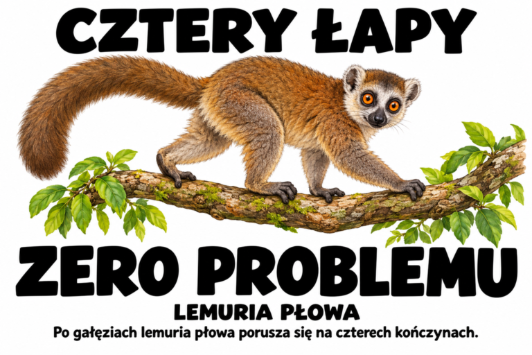 Lemuria płowa — CZTERY ŁAPY