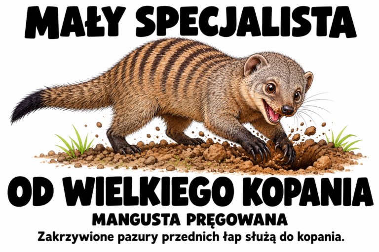 Mangusta pręgowana — MAŁY SPECJALISTA