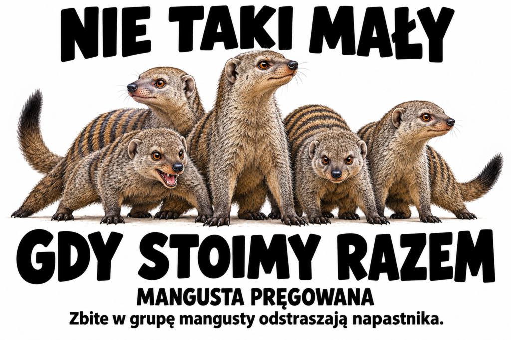 Mangusta pręgowana — NIE TAKI MAŁY