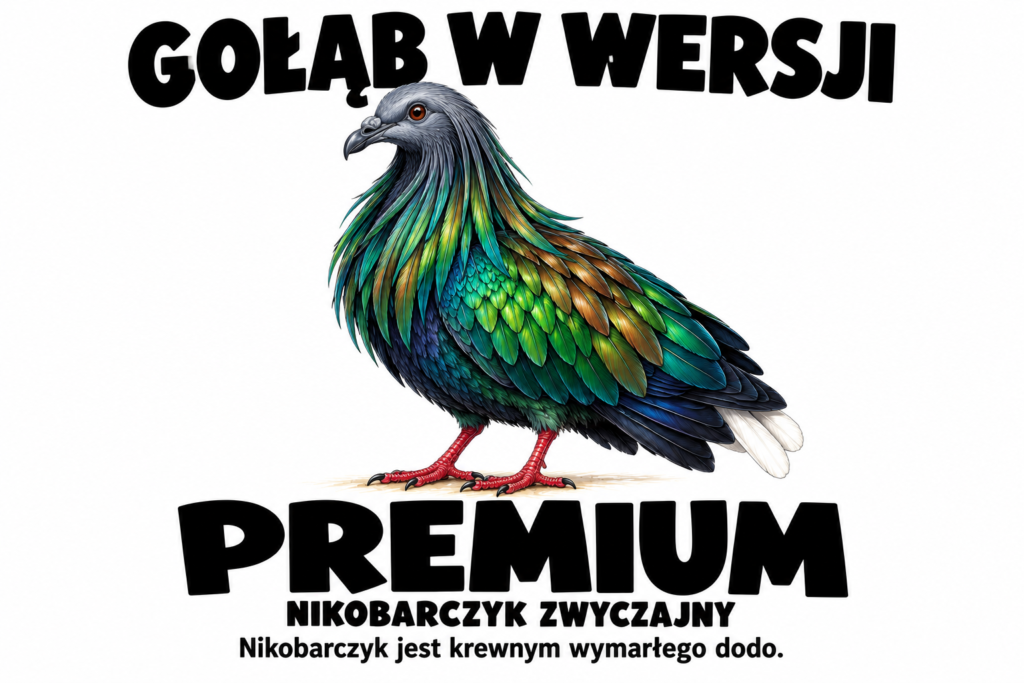 Nikobarczyk zwyczajny — GOŁĄB W WERSJI