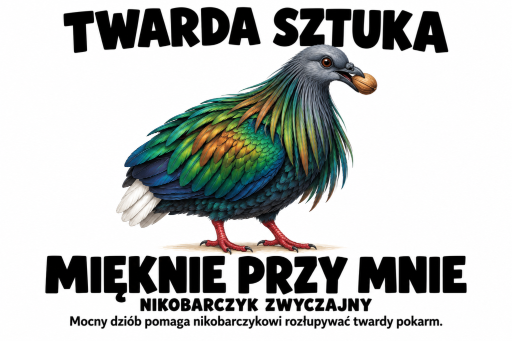 Nikobarczyk zwyczajny — TWARDA SZTUKA