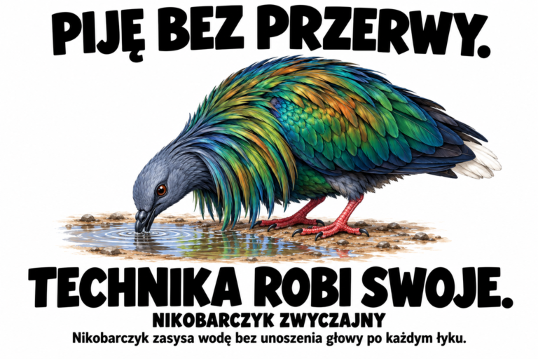 Nikobarczyk zwyczajny — PIJĘ BEZ PRZERWY