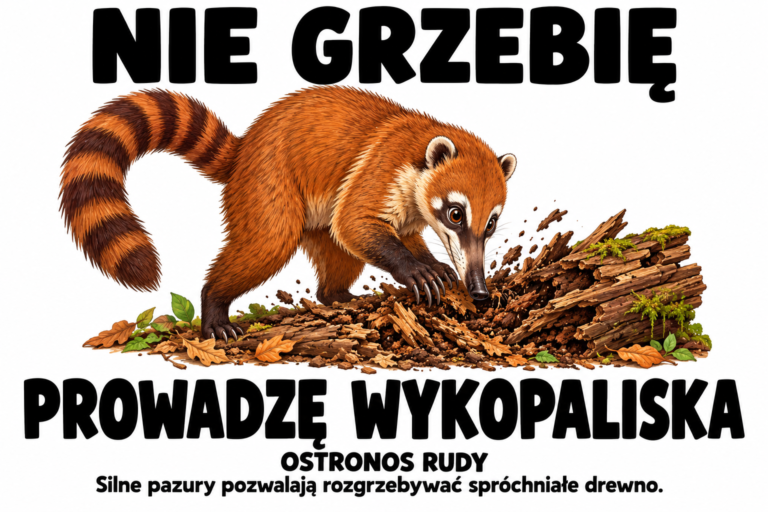 Ostronos rudy — NIE GRZEBIĘ
