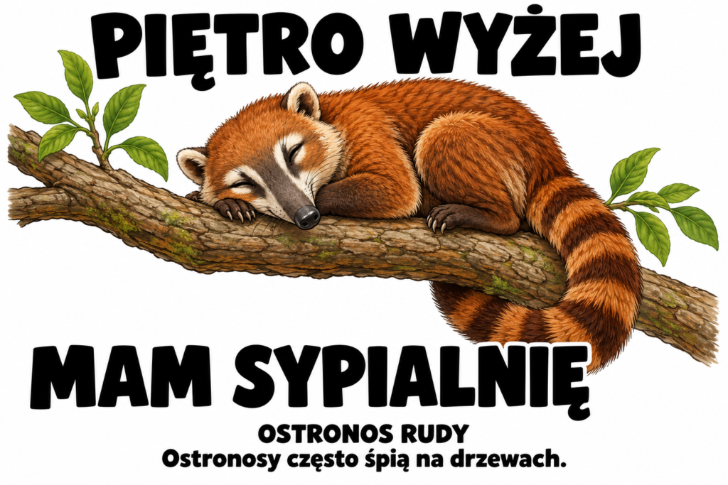 Ostronos rudy — PIĘTRO WYŻEJ