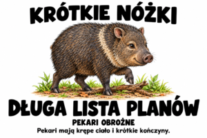 Pekari obrożne — KRÓTKIE NÓŻKI