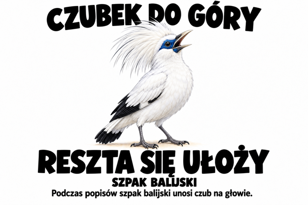 Szpak balijski — CZUBEK DO GÓRY