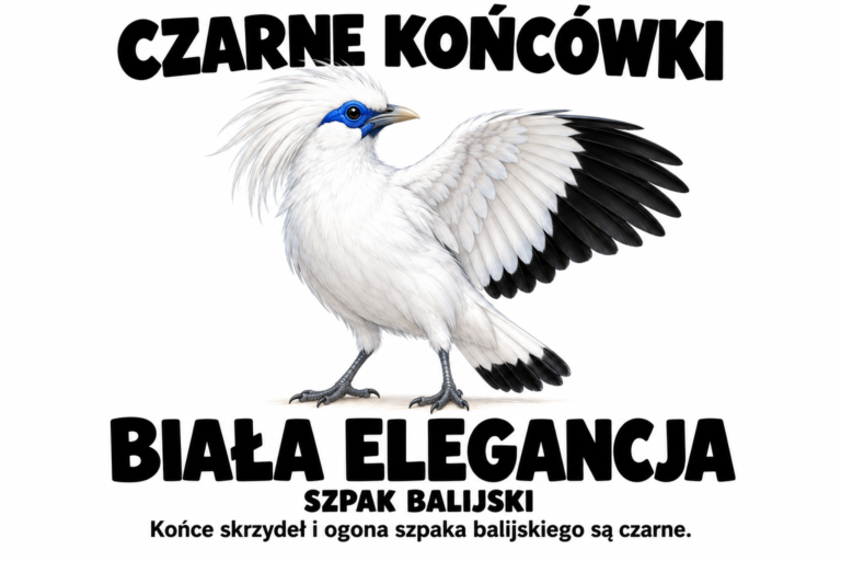 Szpak balijski — CZARNE KOŃCÓWKI