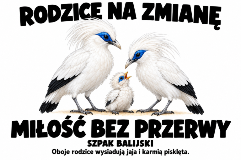 Szpak balijski — RODZICE NA ZMIANĘ