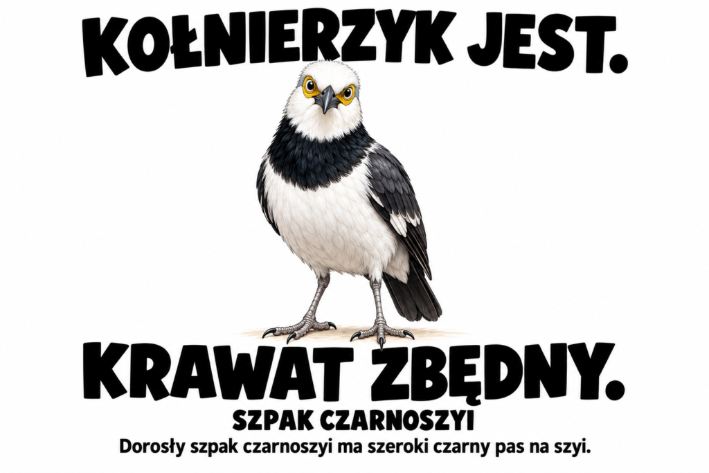 Szpak czarnoszyi — KOŁNIERZYK JEST