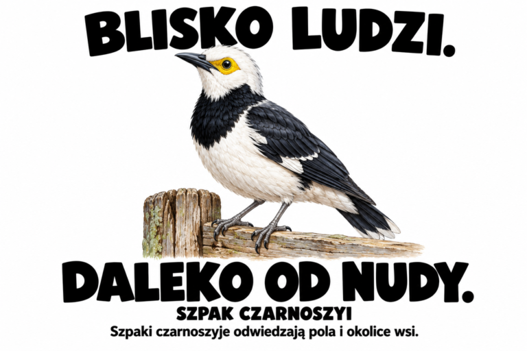 Szpak czarnoszyi — BLISKO LUDZI