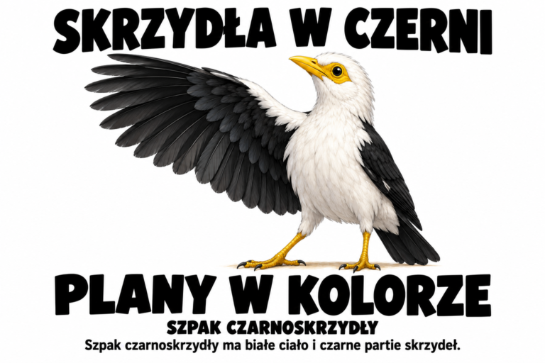 Szpak czarnoskrzydły — SKRZYDŁA W CZERNI