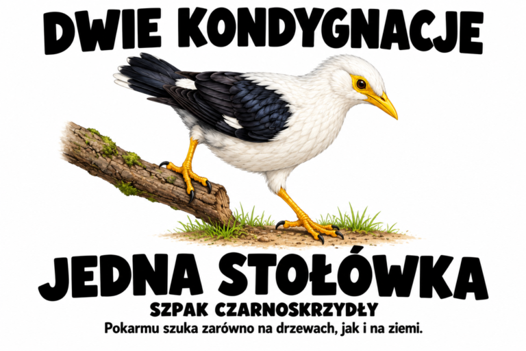 Szpak czarnoskrzydły — DWIE KONDYGNACJE
