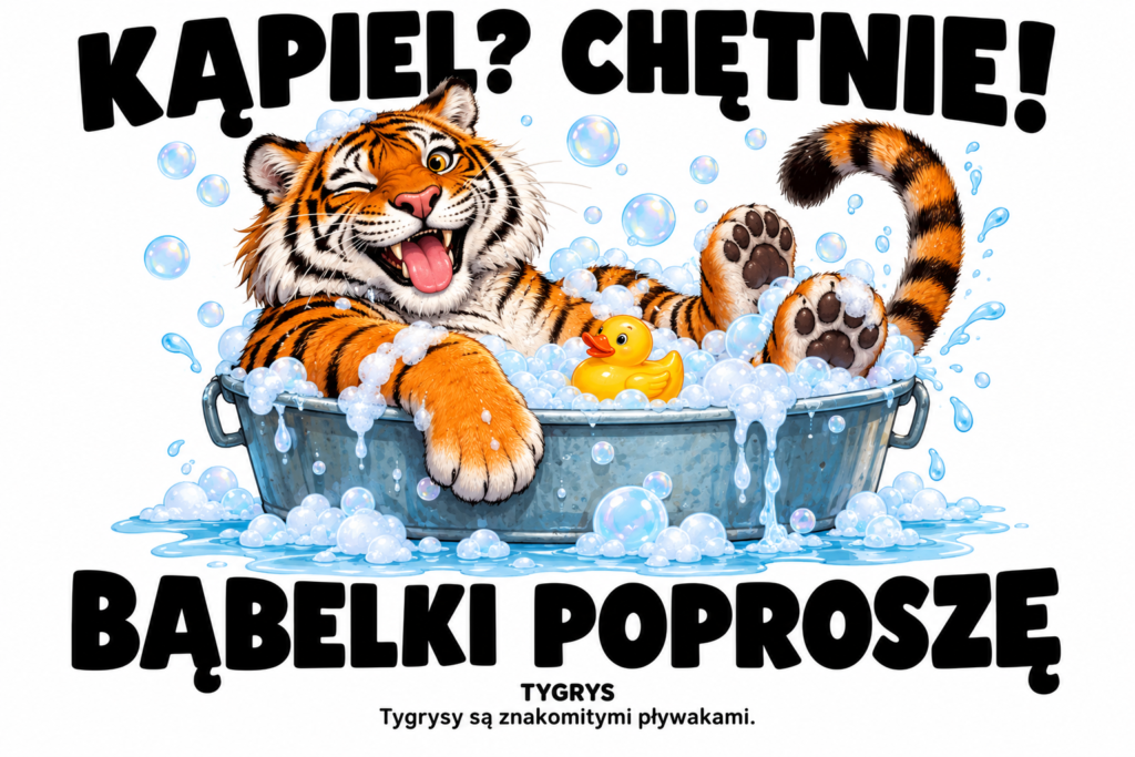 Tygrys — KĄPIEL? CHĘTNIE!