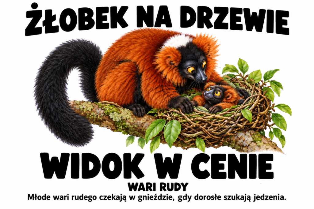 Wari rudy — ŻŁOBEK NA DRZEWIE