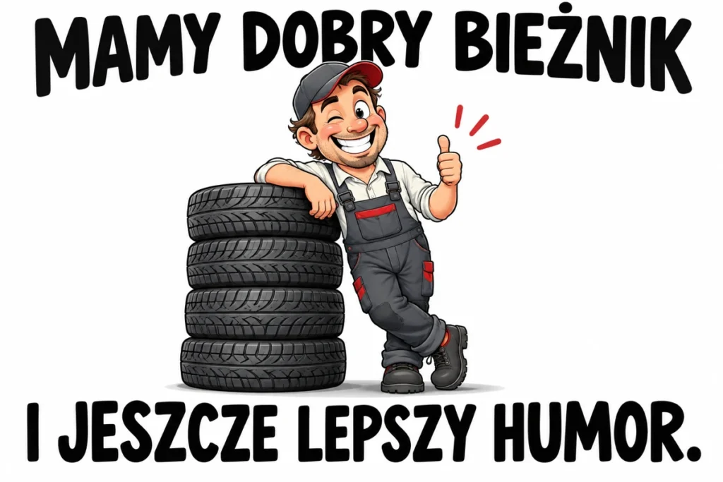 MAMY DOBRY BIEŻNIK — I JESZCZE LEPSZY HUMOR. | tabliczka Bogler 30 × 20 cm