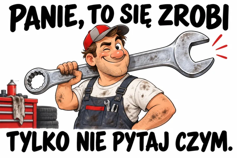 PANIE, TO SIĘ ZROBI — TYLKO NIE PYTAJ CZYM. | tabliczka Bogler 30 × 20 cm