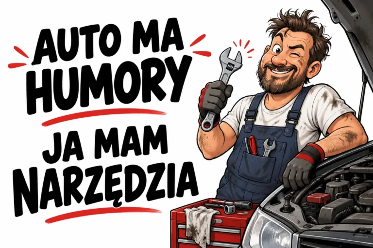 AUTO MA HUMORY — JA MAM NARZĘDZIA | tabliczka Bogler 30 × 20 cm