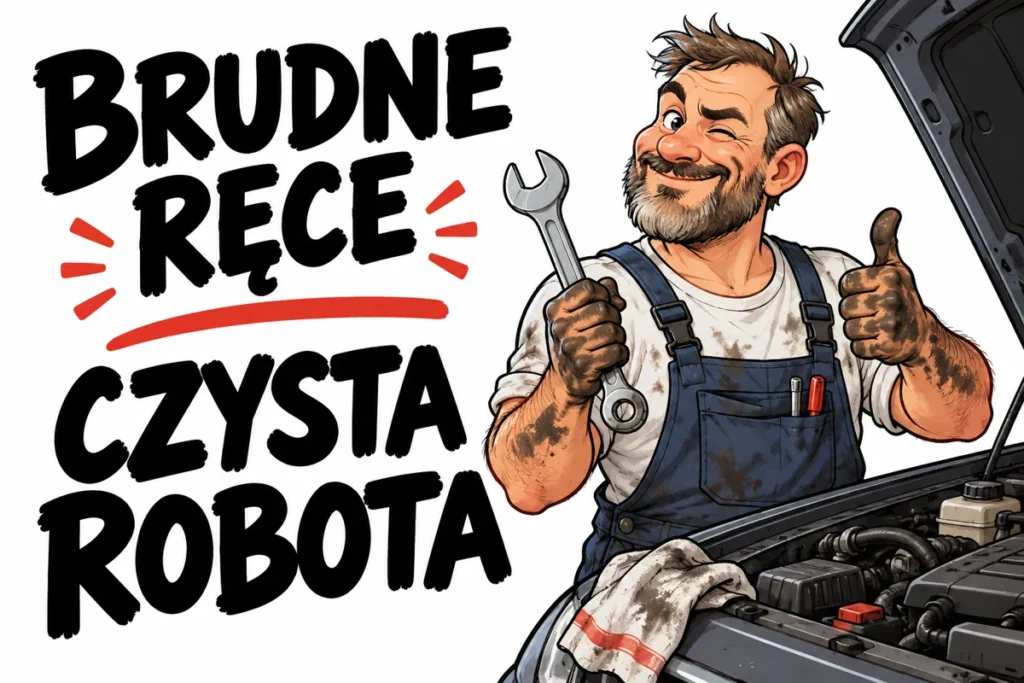 BRUDNE RĘCE — CZYSTA ROBOTA | tabliczka Bogler 30 × 20 cm