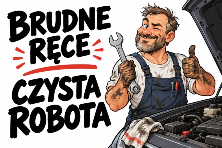 BRUDNE RĘCE — CZYSTA ROBOTA | tabliczka Bogler 30 × 20 cm