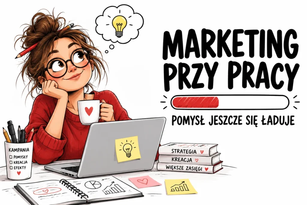 MARKETING PRZY PRACY — POMYSŁ JESZCZE SIĘ ŁADUJE | tabliczka Bogler 30 × 20 cm