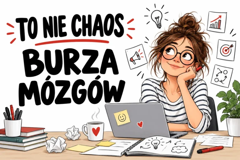 TO NIE CHAOS — BURZA MÓZGÓW | tabliczka Bogler 30 × 20 cm